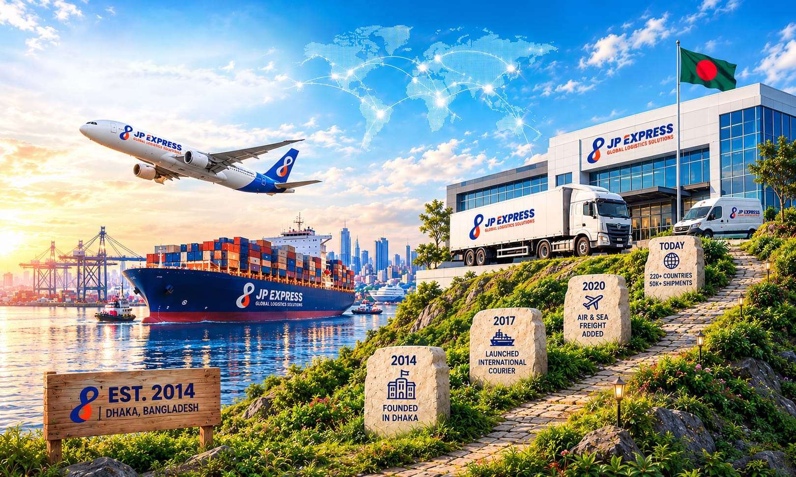 JP Express logistics and international shipping operations